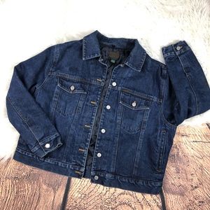 Ralph Lauren Dark Wash Denim Trucker Jacket 1X